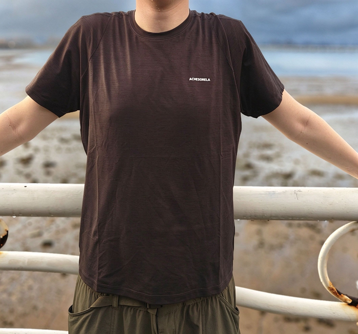 ACHESORELA ELITE Outdoor Quick-Dry Lightweight Men's Crew-Neck T-Shirt