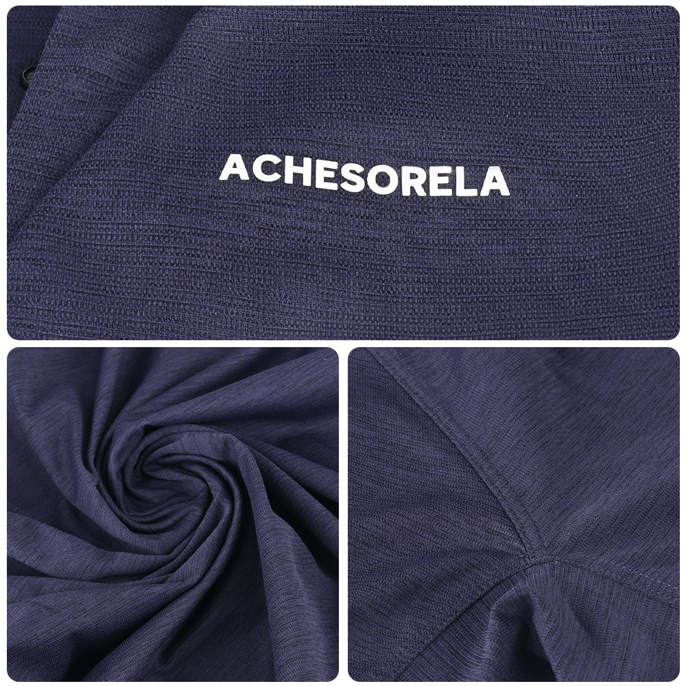 ACHESORELA ELITE Outdoor Quick-Dry Lightweight Men's Henley T-Shirt