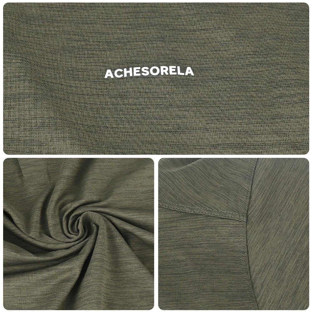 ACHESORELA ELITE Outdoor Quick-Dry Lightweight Men's Henley T-Shirt