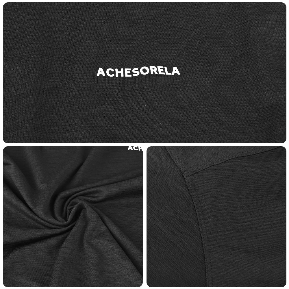 ACHESORELA ELITE Outdoor Quick-Dry Lightweight Men's Henley T-Shirt