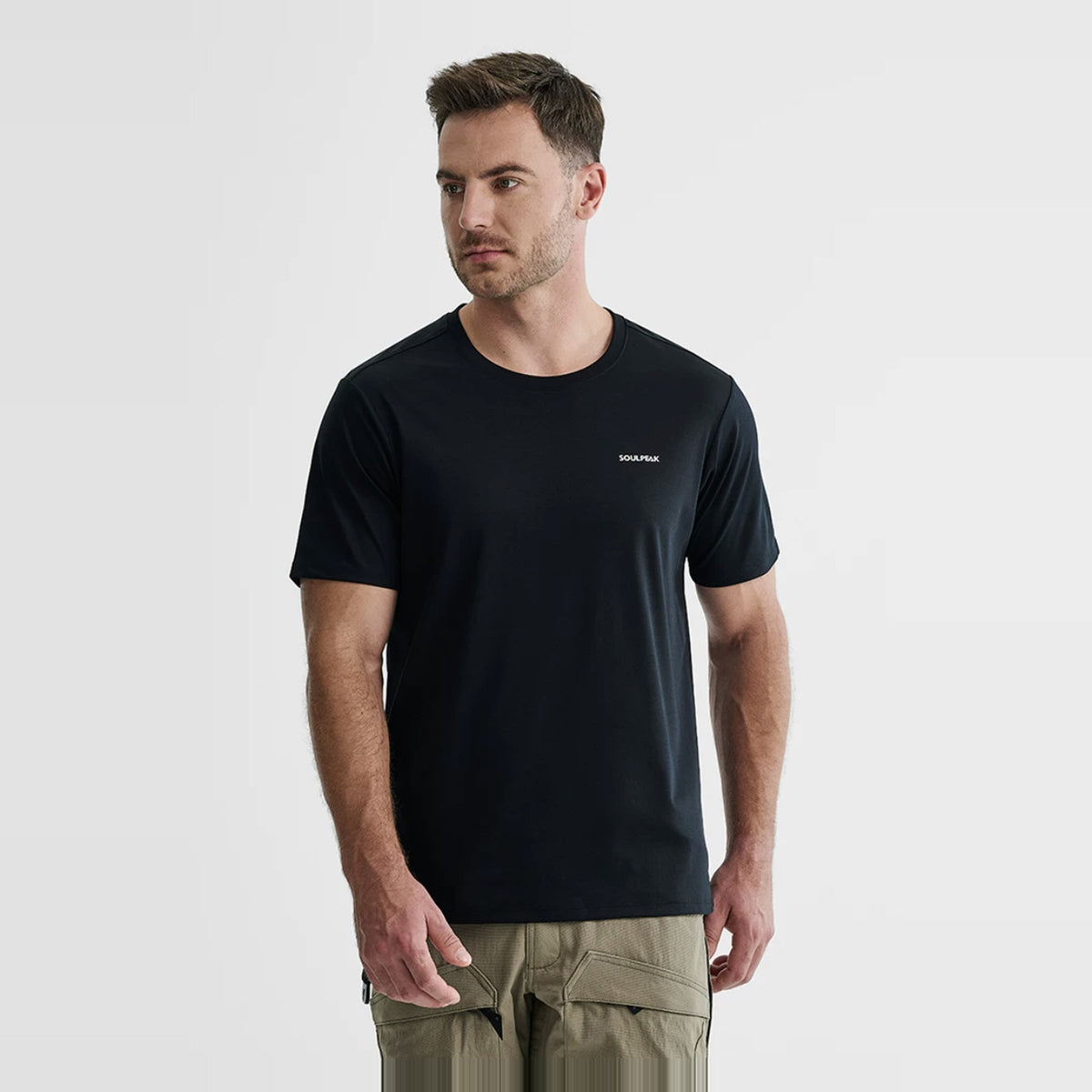 Men's Outdoor Liquid Ammonia Cotton Short-Sleeve T-Shirt MSTC001