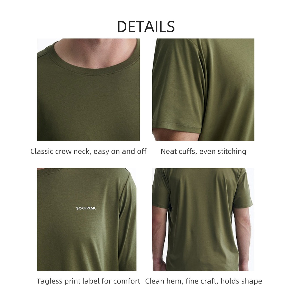 Men's Outdoor Liquid Ammonia Cotton Short-Sleeve T-Shirt MSTC001