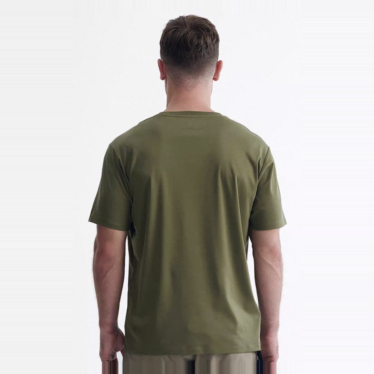 Men's Outdoor Liquid Ammonia Cotton Short-Sleeve T-Shirt MSTC001