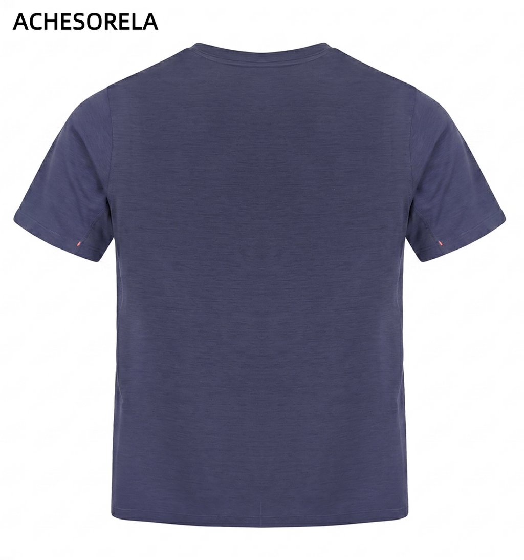 ACHESORELA ELITE Outdoor Quick-Dry Lightweight Men's Henley T-Shirt
