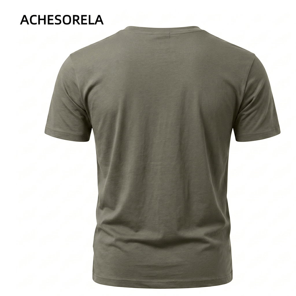 ACHESORELA WOOLLEN Merino Wool Outdoor Casual Crew-Neck T-Shirt